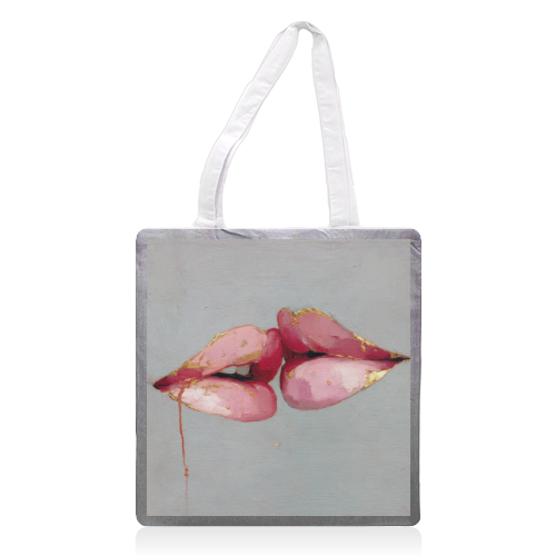 Butterflies in my mind - printed canvas tote bag by DejaReve