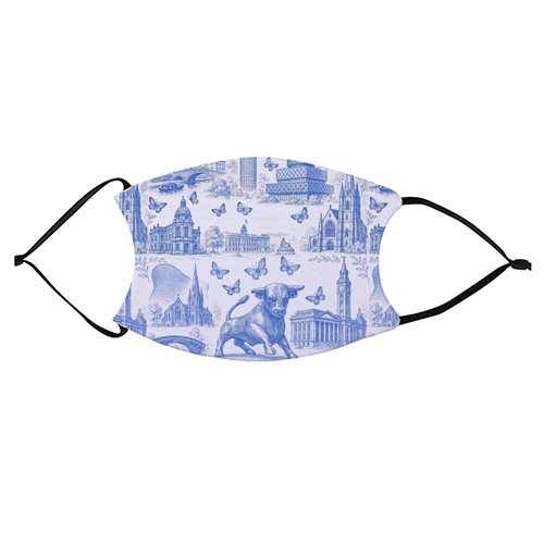Butterfly Birmingham Toile - face cover mask by Lilly Rose