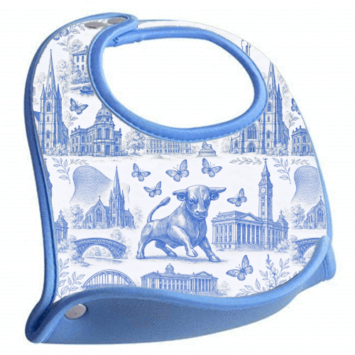 Butterfly Birmingham Toile - feeding bib by Lilly Rose