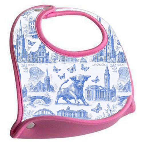 Butterfly Birmingham Toile - feeding bib by Lilly Rose