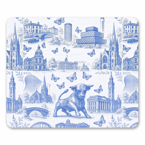 Butterfly Birmingham Toile - mouse mat by Lilly Rose