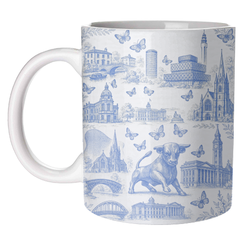 Butterfly Birmingham Toile - unique mug by Lilly Rose