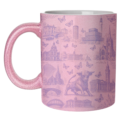 Butterfly Birmingham Toile - unique mug by Lilly Rose