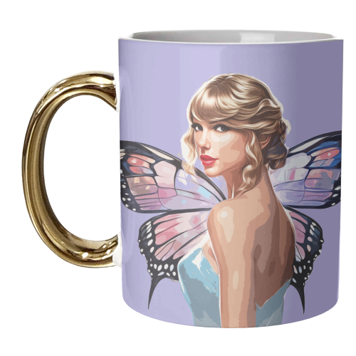 Butterfly Fairy Tay - unique mug by DOLLY WOLFE