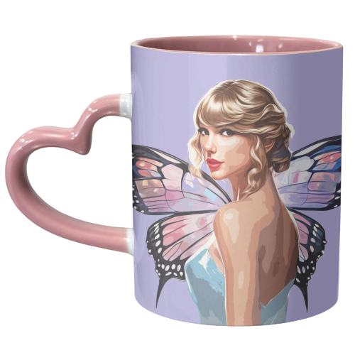 Butterfly Fairy Tay - unique mug by DOLLY WOLFE