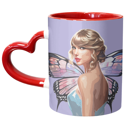 Butterfly Fairy Tay - unique mug by DOLLY WOLFE