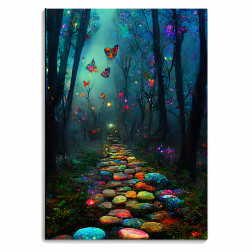 Butterfly forest - personalised A4, A5, A6 notebook by haris kavalla