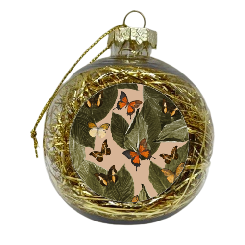 Butterfly Jungle Delight #1 #tropical #decor #art - xmas bauble by Anita Bella Jantz