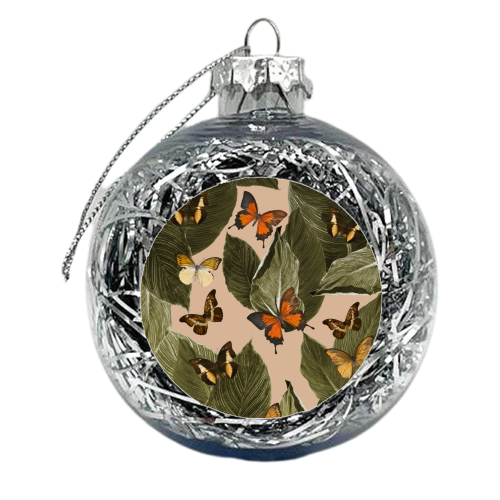 Butterfly Jungle Delight #1 #tropical #decor #art - xmas bauble by Anita Bella Jantz