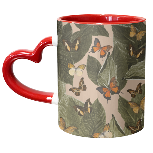 Butterfly Jungle Delight #1 #tropical #decor #art - unique mug by Anita Bella Jantz