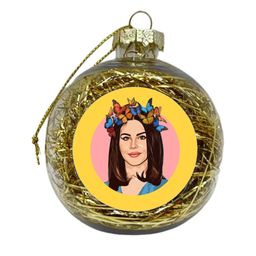 BUTTERFLY LANA - xmas bauble by DOLLY WOLFE