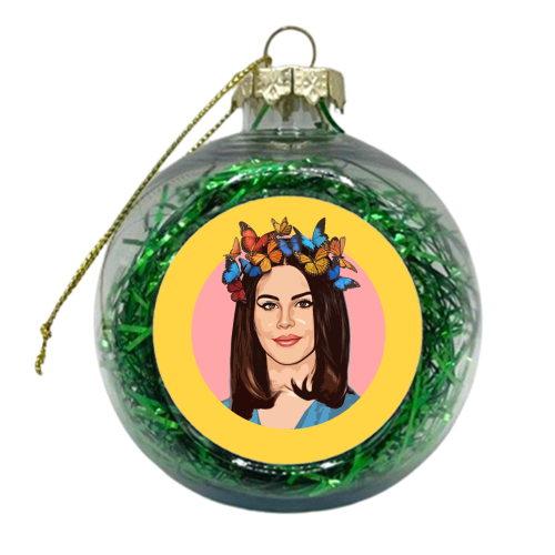 BUTTERFLY LANA - xmas bauble by DOLLY WOLFE