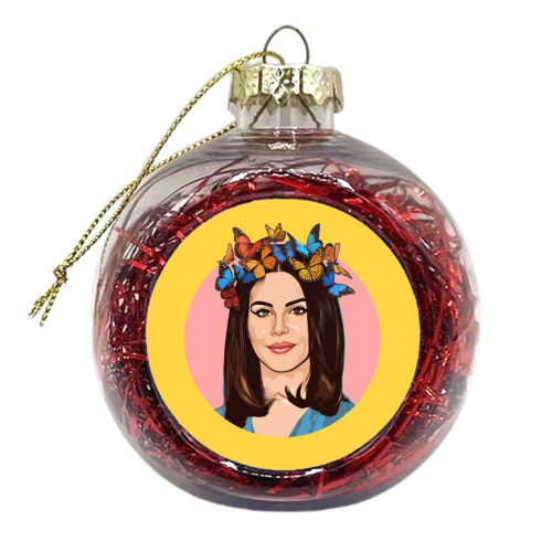 BUTTERFLY LANA - xmas bauble by DOLLY WOLFE