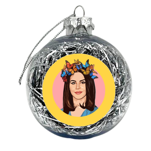 BUTTERFLY LANA - xmas bauble by DOLLY WOLFE