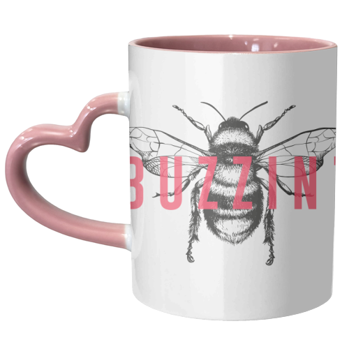 Buzzin - unique mug by The 13 Prints
