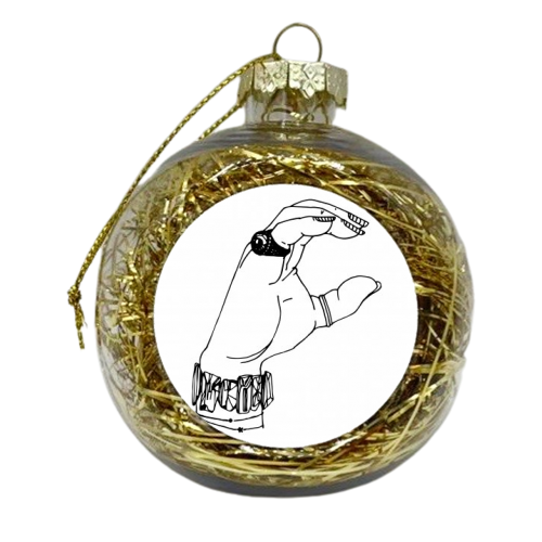 C - xmas bauble by mindy nettles