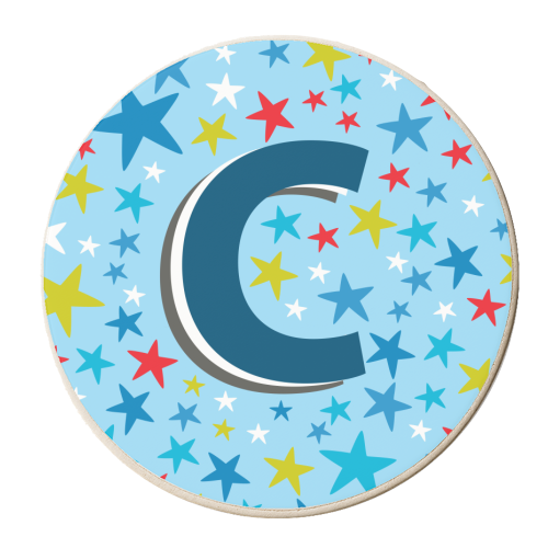 C Initial - personalised beer coaster by The Boy and the Bear