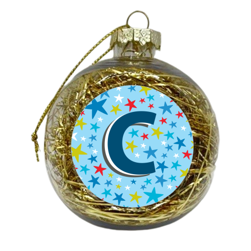 C Initial - xmas bauble by The Boy and the Bear