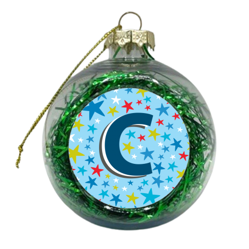 C Initial - xmas bauble by The Boy and the Bear