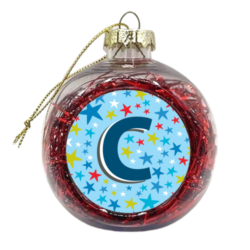 C Initial - xmas bauble by The Boy and the Bear