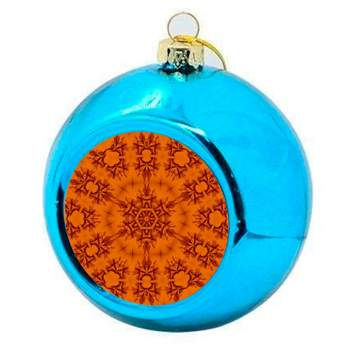 C22 Orange - colourful christmas bauble by XIX