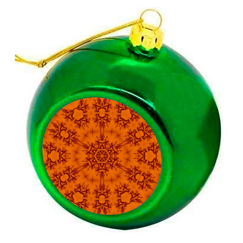 C22 Orange - colourful christmas bauble by XIX