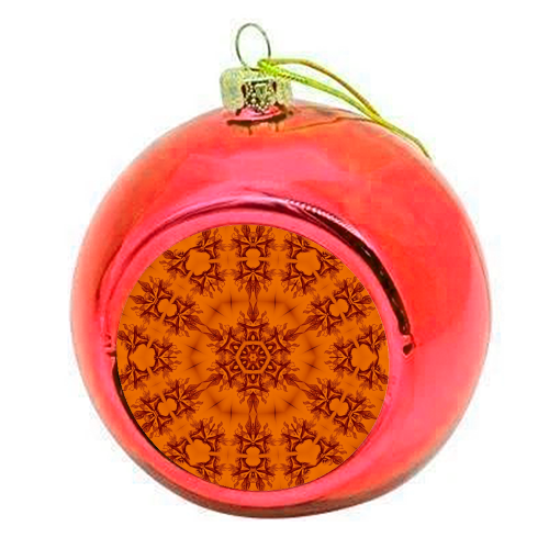 C22 Orange - colourful christmas bauble by XIX