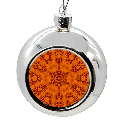 C22 Orange - colourful christmas bauble by XIX