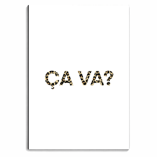Ca Va? - personalised A4, A5, A6 notebook by Hollie Mills