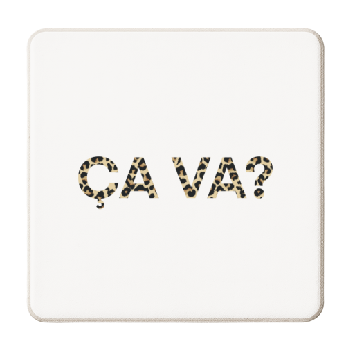 Ca Va? - personalised beer coaster by Hollie Mills