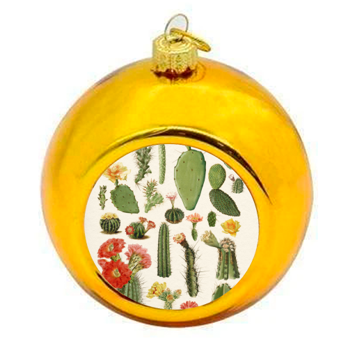 Cacti Collection - colourful christmas bauble by Gal Design