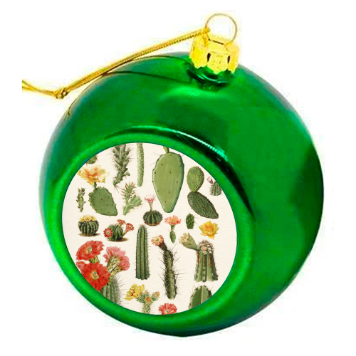 Cacti Collection - colourful christmas bauble by Gal Design