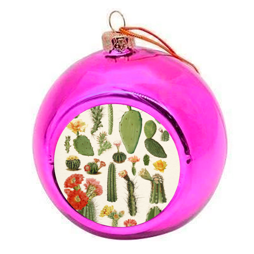 Cacti Collection - colourful christmas bauble by Gal Design