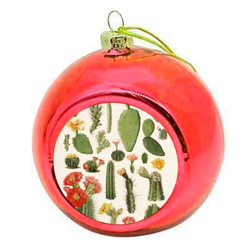 Cacti Collection - colourful christmas bauble by Gal Design