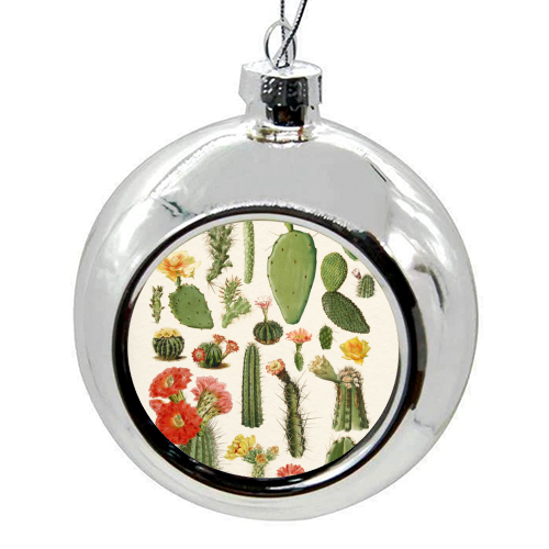 Cacti Collection - colourful christmas bauble by Gal Design