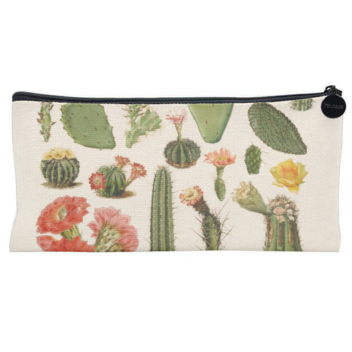 Cacti Collection - flat pencil case by Gal Design