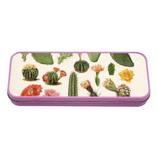Cacti Collection - tin pencil case by Gal Design
