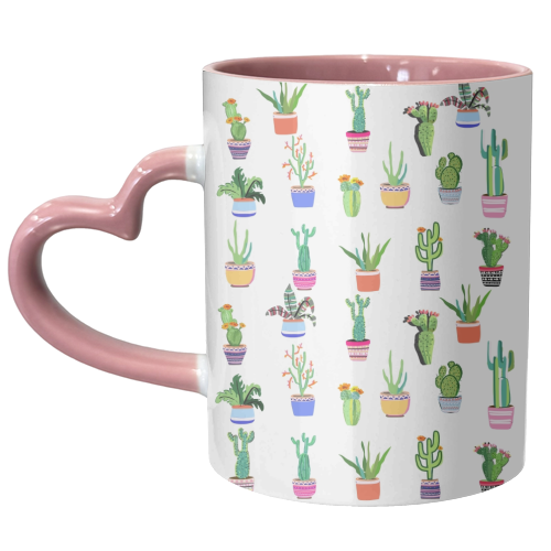Cacti Land - unique mug by Mukta Lata Barua