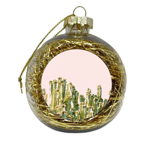 Cactus Blush - xmas bauble by Uma Prabhakar Gokhale