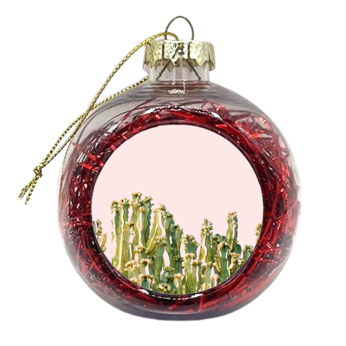 Cactus Blush - xmas bauble by Uma Prabhakar Gokhale