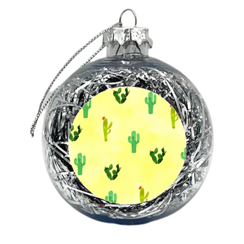 Cactus Mania - xmas bauble by happeemonkee