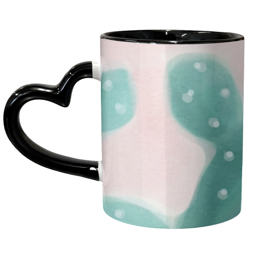 Cactus on Pink - unique mug by EMANUELA CARRATONI