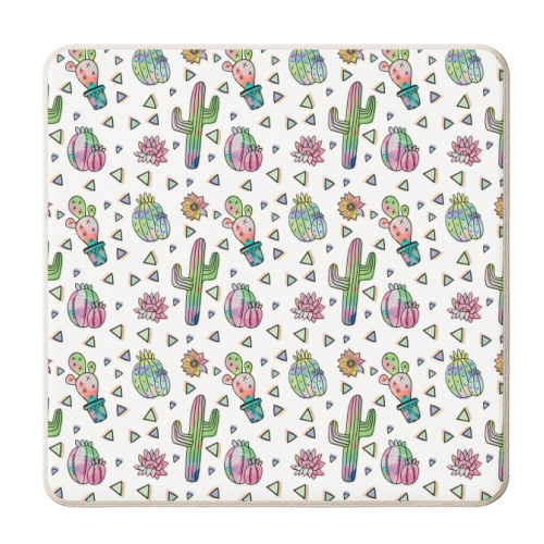 Cactus Party - personalised beer coaster by Cassie Swindlehurst