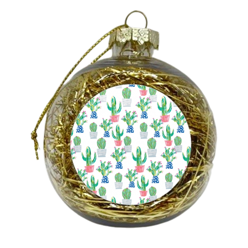Cactus repeat - xmas bauble by lauradidthis