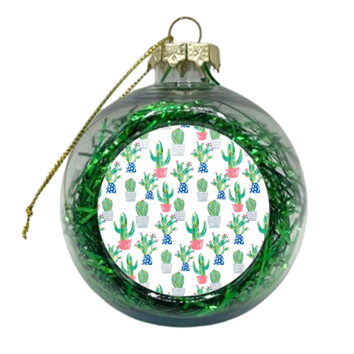 Cactus repeat - xmas bauble by lauradidthis