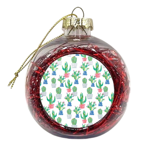 Cactus repeat - xmas bauble by lauradidthis