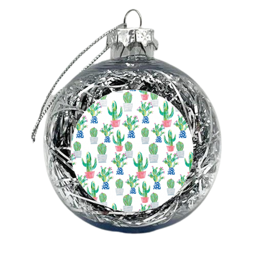Cactus repeat - xmas bauble by lauradidthis