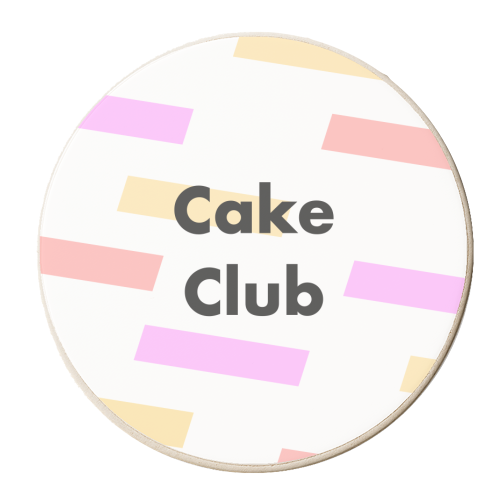 Cake Club - personalised beer coaster by Card and Cake