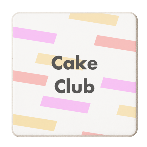 Cake Club - personalised beer coaster by Card and Cake