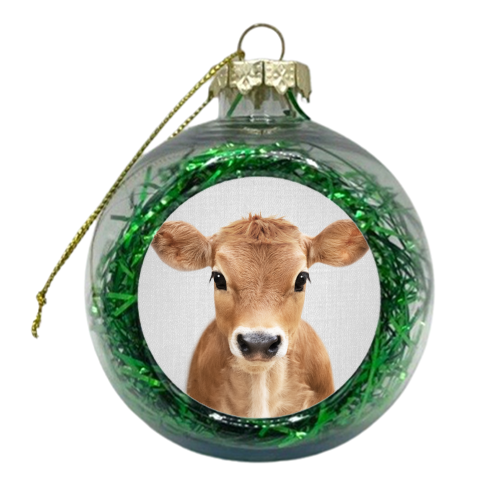 Calf - Colorful - xmas bauble by Gal Design